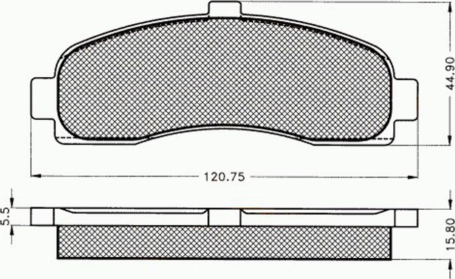 Pex 7260 - Bremžu uzliku kompl., Disku bremzes ps1.lv