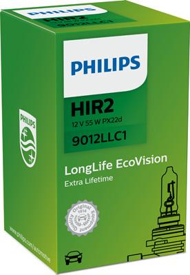 PHILIPS 9012LLC1 - Kvēlspuldze, Tālās gaismas lukturis ps1.lv