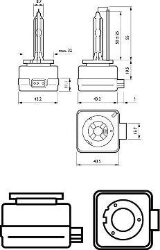 PHILIPS 42403WHV2S1 - Kvēlspuldze, Tālās gaismas lukturis ps1.lv