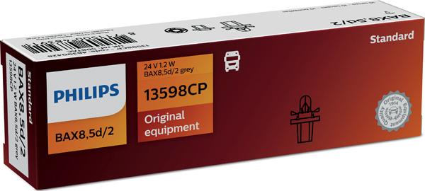 PHILIPS 13598CP - Kvēlspuldze, Instrumentu paneļa apgaismojums ps1.lv