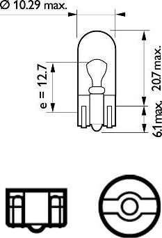 PHILIPS 12961LLECOCP - Kvēlspuldze, Pagriezienu signāla lukturis ps1.lv