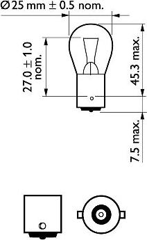 PHILIPS 12445CP - Kvēlspuldze ps1.lv