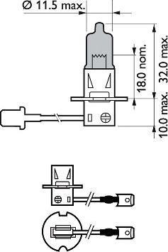 PHILIPS 12336WVUB1 - Kvēlspuldze, Tālās gaismas lukturis ps1.lv