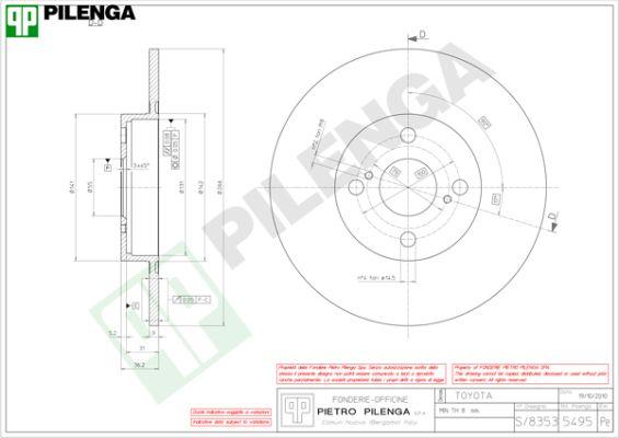 Pilenga 5495 - Bremžu diski ps1.lv