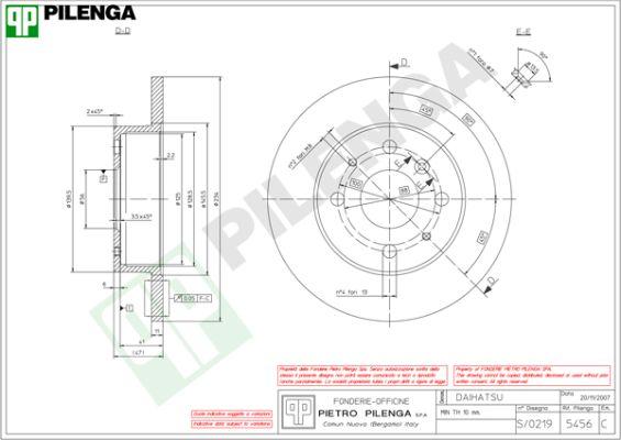 Pilenga 5456 - Bremžu diski ps1.lv