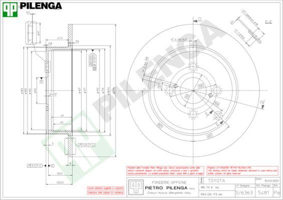 Pilenga 5481 - Bremžu diski ps1.lv