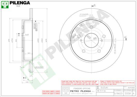 Pilenga 5558 - Bremžu diski ps1.lv