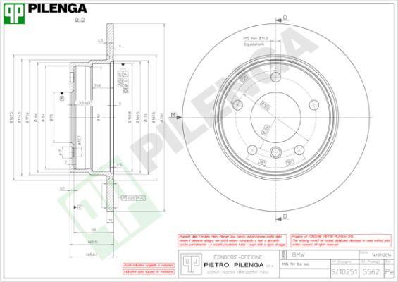 Pilenga 5562 - Bremžu diski ps1.lv