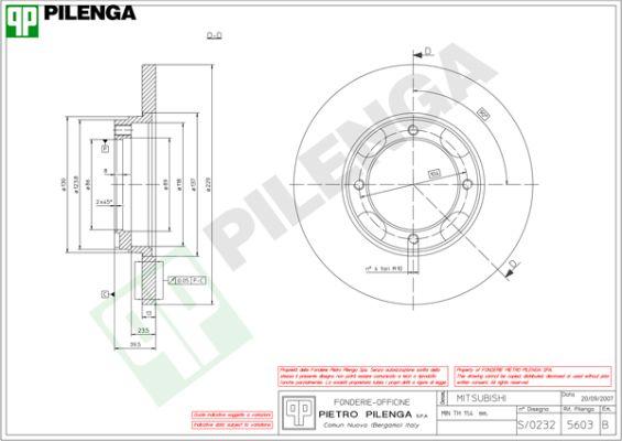 Pilenga 5603 - Bremžu diski ps1.lv