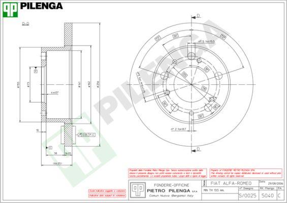 Pilenga 5040 - Bremžu diski ps1.lv