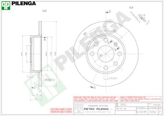 Pilenga 5062 - Bremžu diski ps1.lv