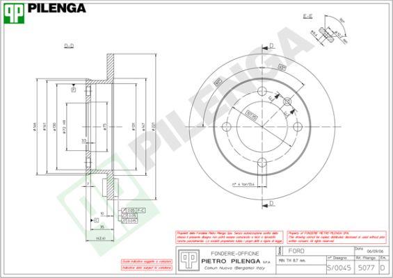 Pilenga 5077 - Bremžu diski ps1.lv