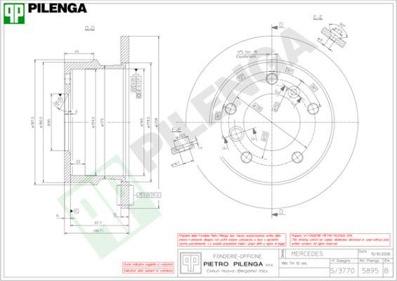 Pilenga 5895 - Bremžu diski ps1.lv