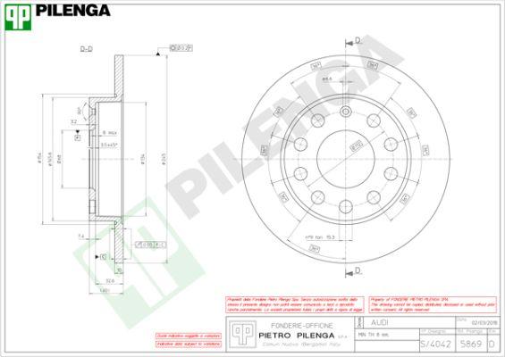 Pilenga 5869 - Bremžu diski ps1.lv