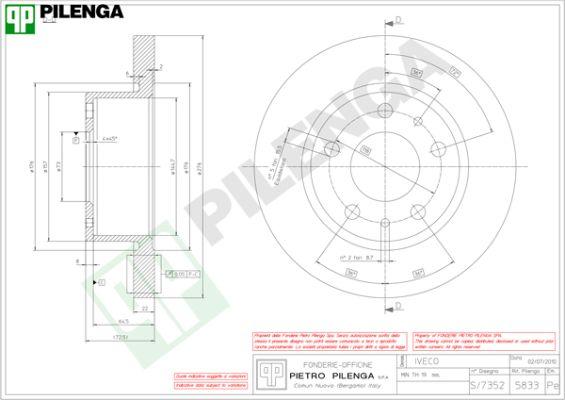 Pilenga 5833 - Bremžu diski ps1.lv