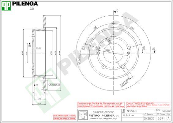 Pilenga 5391 - Bremžu diski ps1.lv