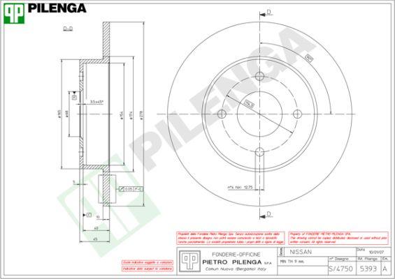 Pilenga 5393 - Bremžu diski ps1.lv