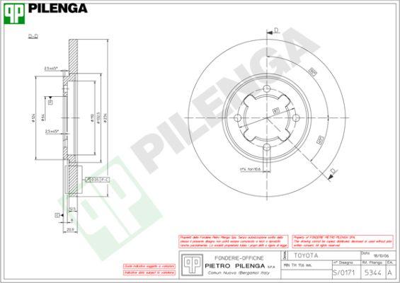 Pilenga 5344 - Bremžu diski ps1.lv