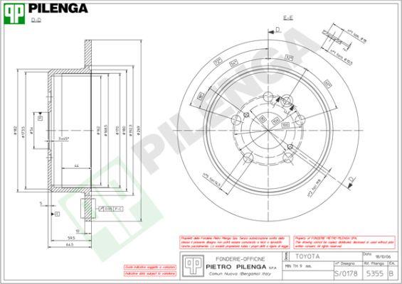 Pilenga 5355 - Bremžu diski ps1.lv