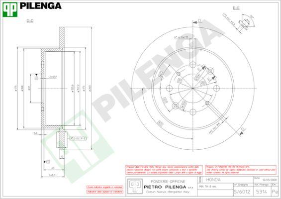 Pilenga 5314 - Bremžu diski ps1.lv