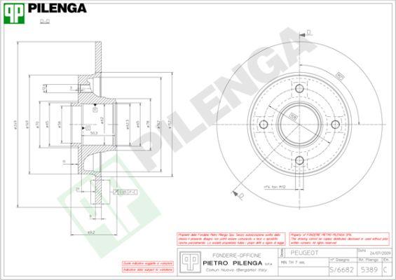 Pilenga 5389 - Bremžu diski ps1.lv