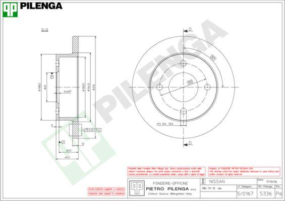 Pilenga 5336 - Bremžu diski ps1.lv