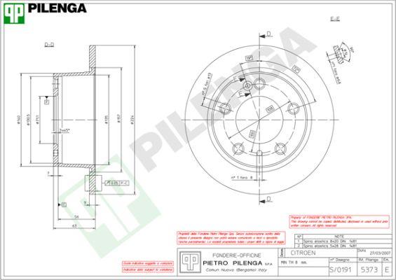 Pilenga 5373 - Bremžu diski ps1.lv