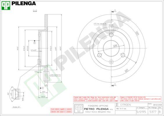 Pilenga 5377 - Bremžu diski ps1.lv