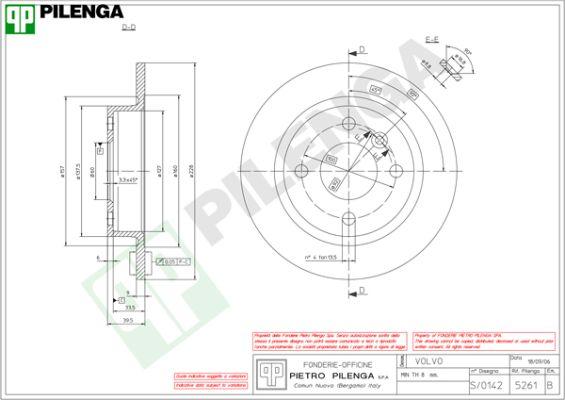 Pilenga 5261 - Bremžu diski ps1.lv