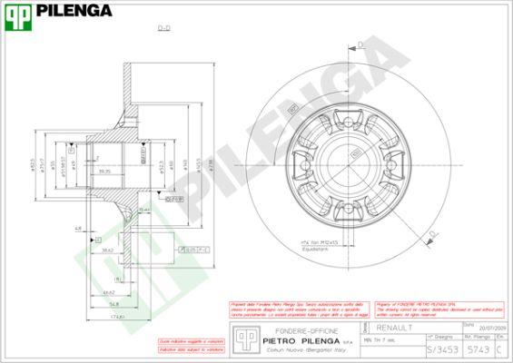 Pilenga 5743 - Bremžu diski ps1.lv