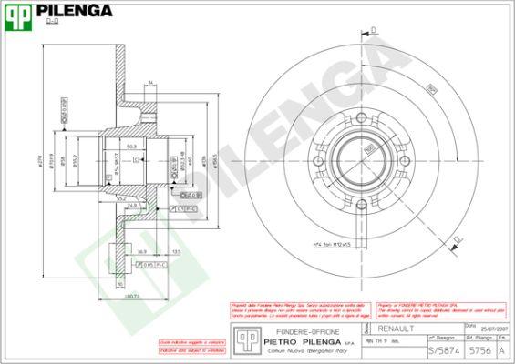 Pilenga 5756 - Bremžu diski ps1.lv