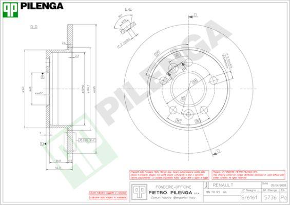 Pilenga 5736 - Bremžu diski ps1.lv