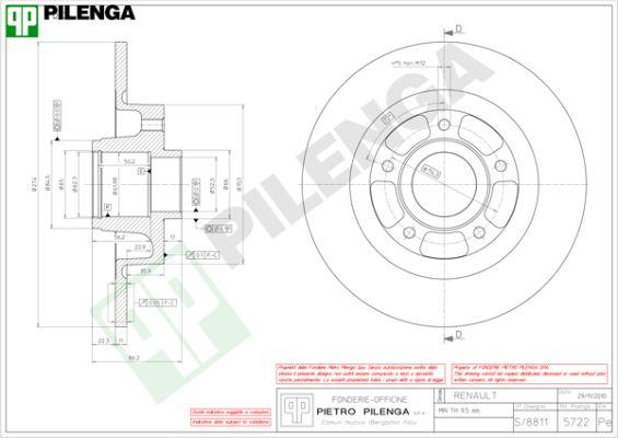 Pilenga 5722 - Bremžu diski ps1.lv