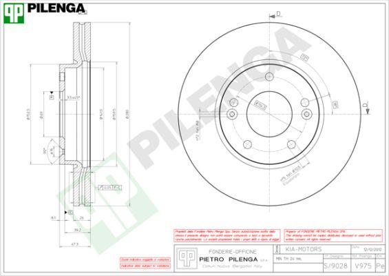 Pilenga V975 - Bremžu diski ps1.lv