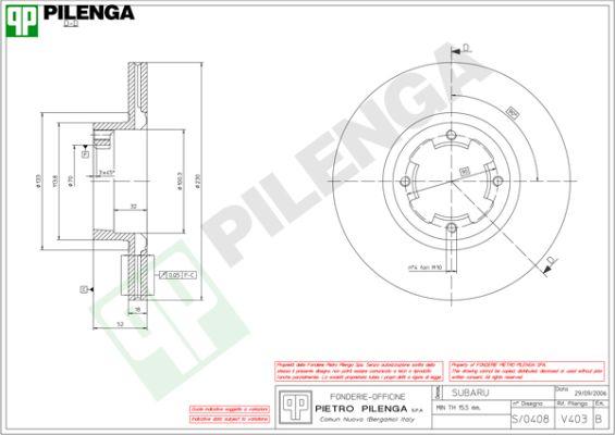 Pilenga V403 - Bremžu diski ps1.lv