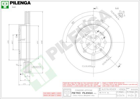 Pilenga V424 - Bremžu diski ps1.lv