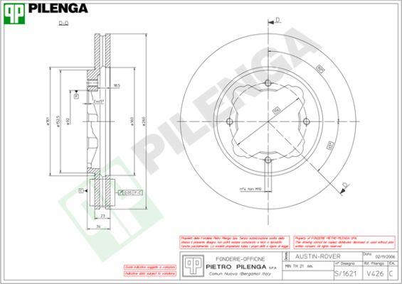 Pilenga V426 - Bremžu diski ps1.lv