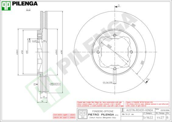 Pilenga V427 - Bremžu diski ps1.lv