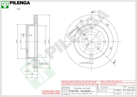 Pilenga V552 - Bremžu diski ps1.lv