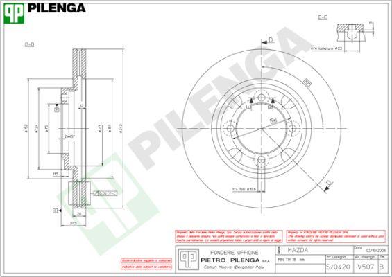 Pilenga V507 - Bremžu diski ps1.lv