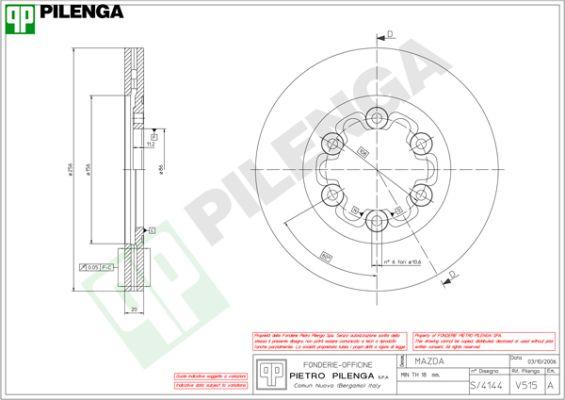 Pilenga V515 - Bremžu diski ps1.lv