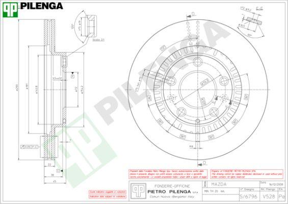 Pilenga V528 - Bremžu diski ps1.lv