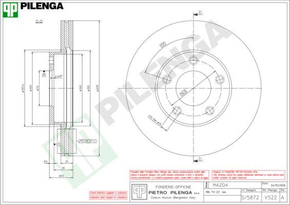 Pilenga V522 - Bremžu diski ps1.lv