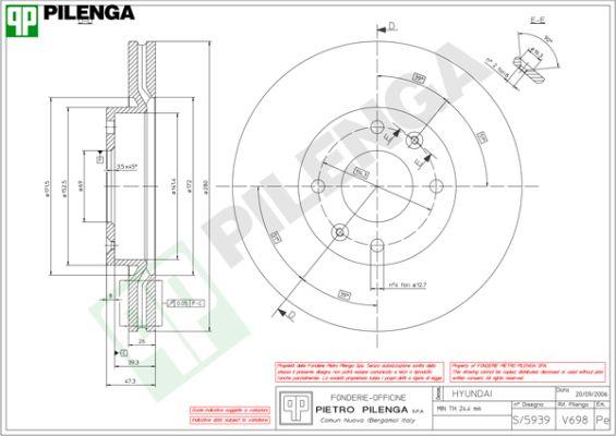 Pilenga V698 - Bremžu diski ps1.lv