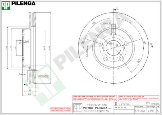 Pilenga V651 - Bremžu diski ps1.lv