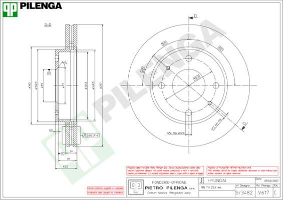 Pilenga V617 - Bremžu diski ps1.lv