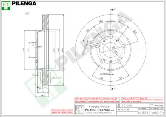 Pilenga V680 - Bremžu diski ps1.lv