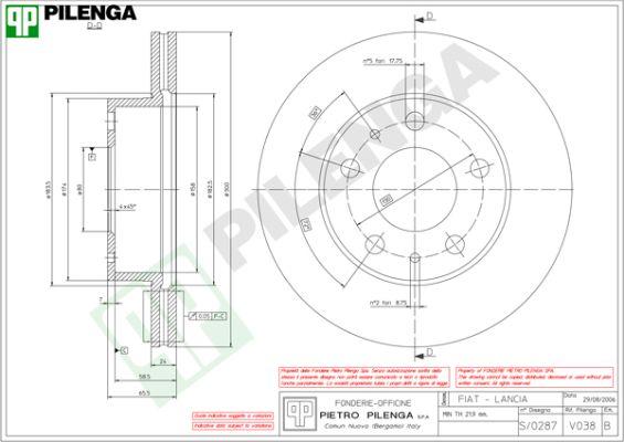 Pilenga V038 - Bremžu diski ps1.lv