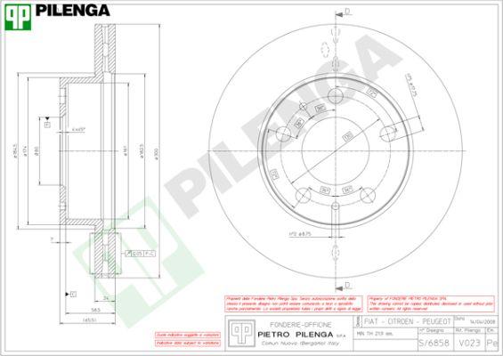 Pilenga V023 - Bremžu diski ps1.lv