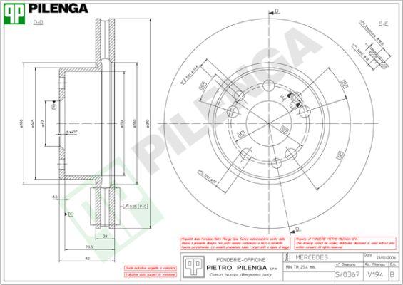 Pilenga V194 - Bremžu diski ps1.lv